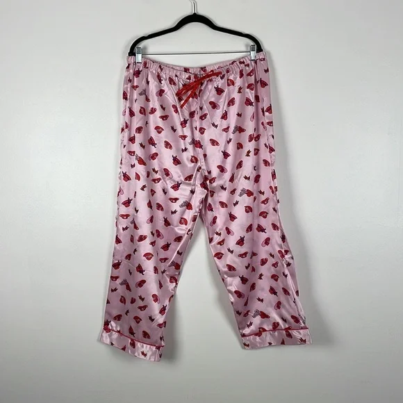 Robert Louis silk blend loungewear drawstring waist short sleeve button down - Picture 5 of 8